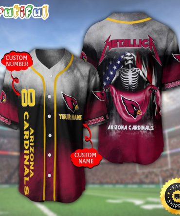 Personalized NFL Arizona Cardinals Baseball Jersey Classic Baseball Jerseys