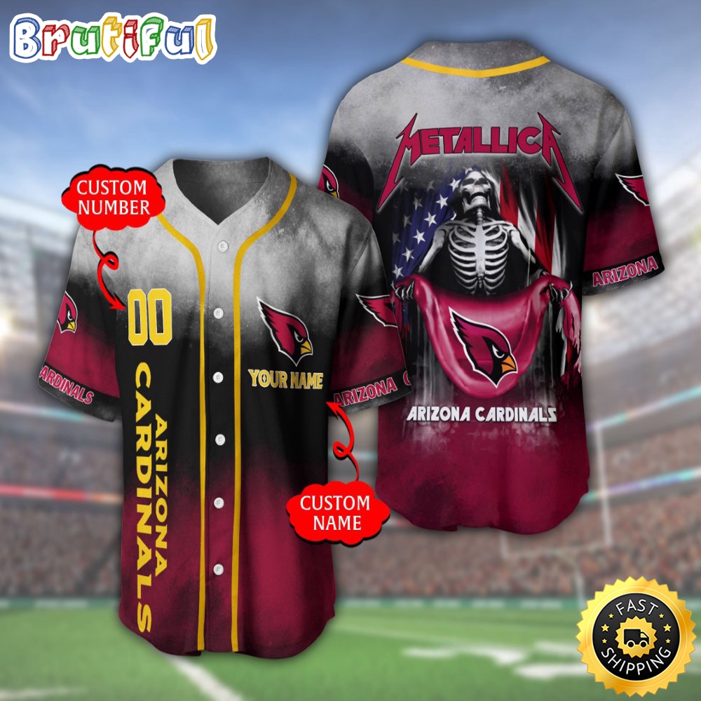 Personalized NFL Arizona Cardinals Baseball Jersey Classic Baseball Jerseys