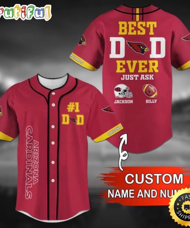 Personalized NFL Arizona Cardinals Baseball Jersey Vintage Baseball Gear