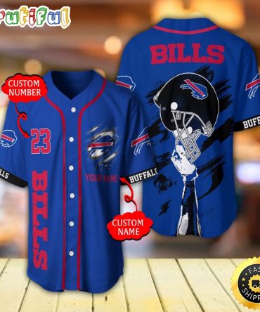 Personalized NFL Buffalo Bills Baseball Jersey Classic Baseball Jerseys