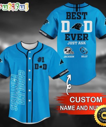 Personalized NFL Carolina Panthers Baseball Jersey Classic Baseball Jerseys
