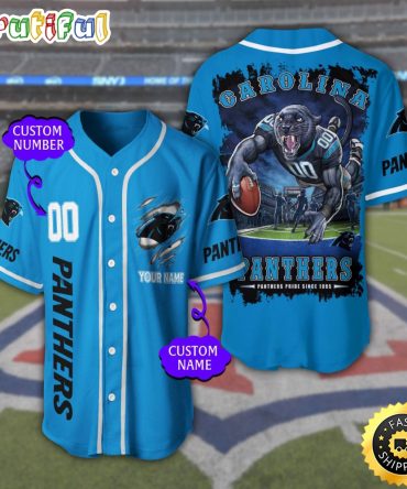 Personalized NFL Carolina Panthers Baseball Jersey Tradition in Jerseys