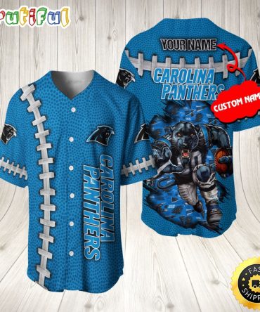 Personalized NFL Carolina Panthers Baseball Jersey Vintage Baseball Gear