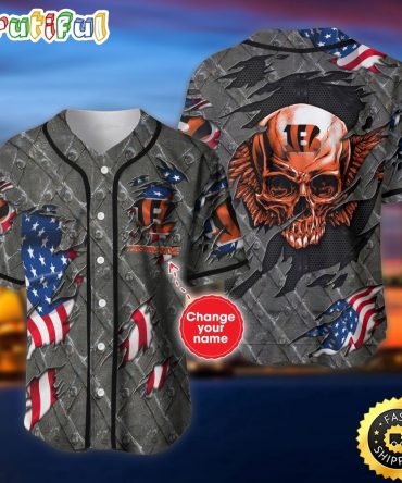 Personalized NFL Cincinnati Bengals Baseball Jersey Authentic Baseball Attire