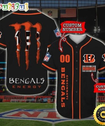 Personalized NFL Cincinnati Bengals Baseball Jersey Dynamic Team Shirts