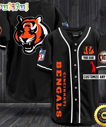 Personalized NFL Cincinnati Bengals Baseball Jersey Sporty Team Jerseys