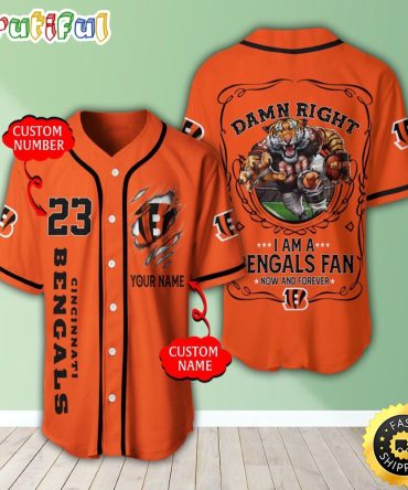 Personalized NFL Cincinnati Bengals Baseball Jersey Timeless Sportswear
