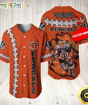 Personalized NFL Cincinnati Bengals Baseball Jersey Vintage Baseball Gear