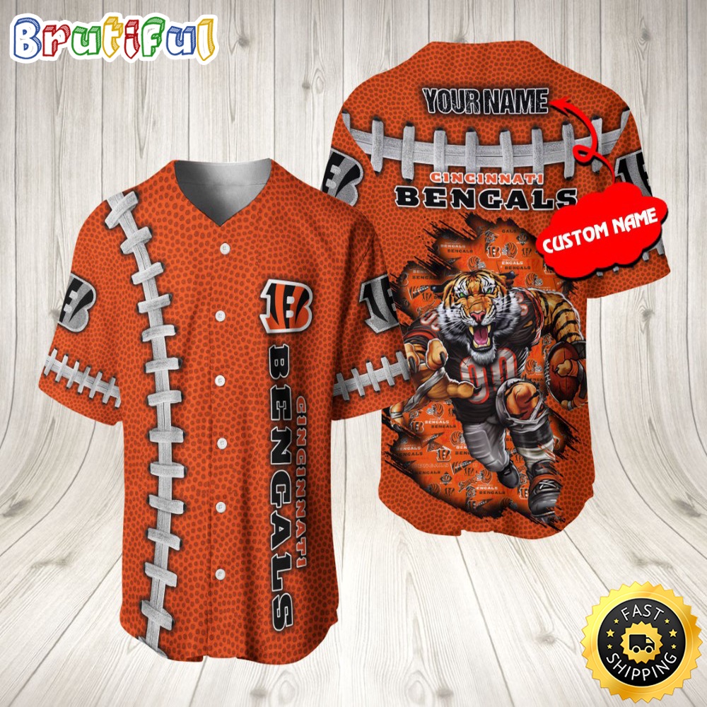 Personalized NFL Cincinnati Bengals Baseball Jersey Vintage Baseball Gear