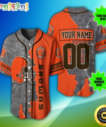 Personalized NFL Cleveland Browns Baseball Jersey Fan Favorite Jerseys