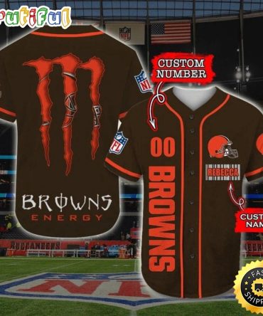 Personalized NFL Cleveland Browns Baseball Jersey Sportswear Tops