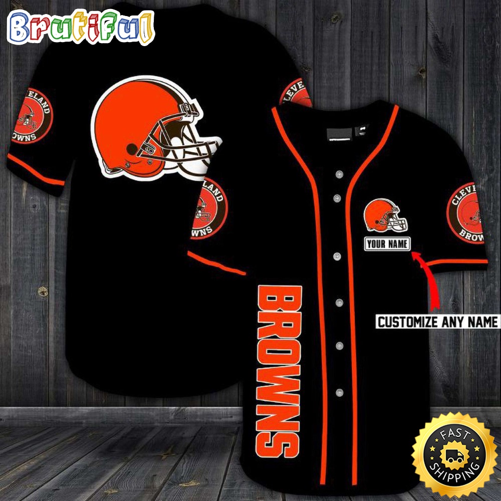 Personalized NFL Cleveland Browns Baseball Jersey Sporty Team Jerseys