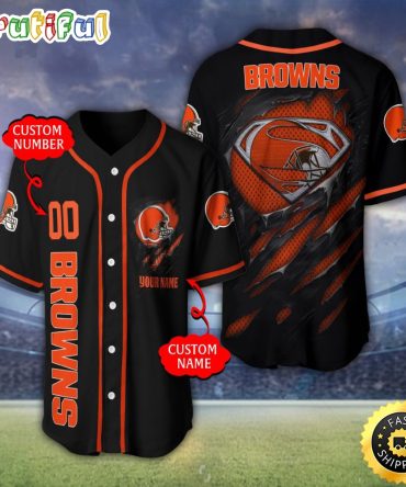 Personalized NFL Cleveland Browns Baseball Jersey Tradition in Jerseys