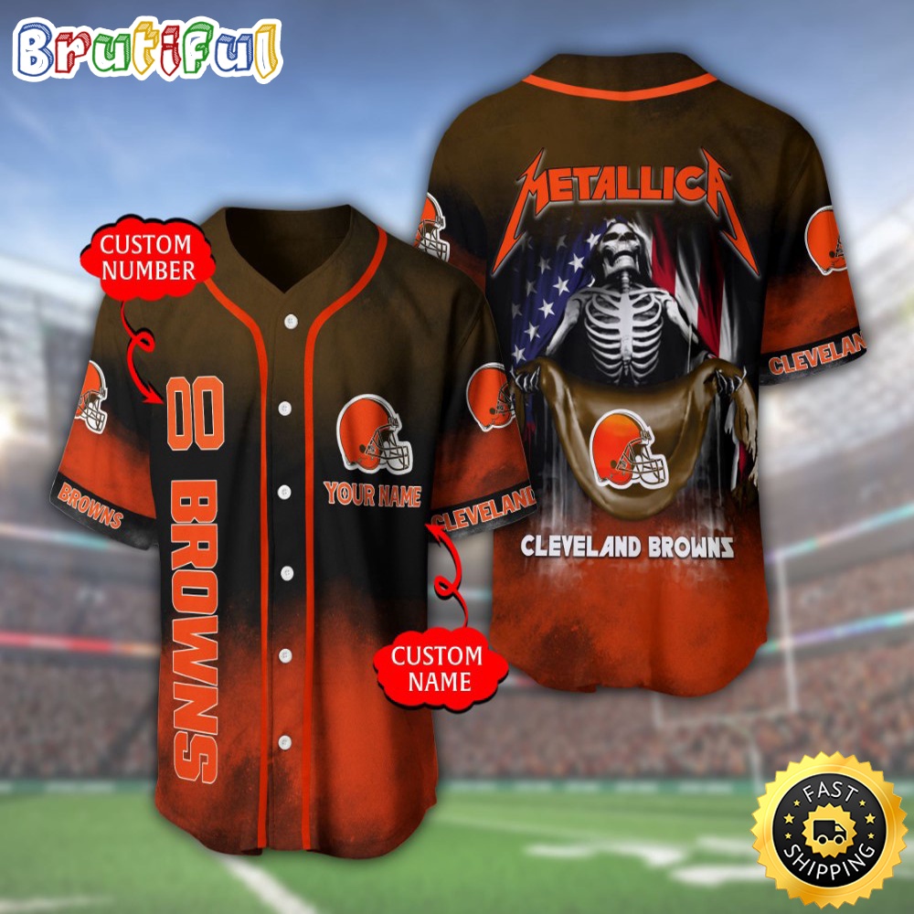 Personalized NFL Cleveland Browns Baseball Jersey Vintage Baseball Gear