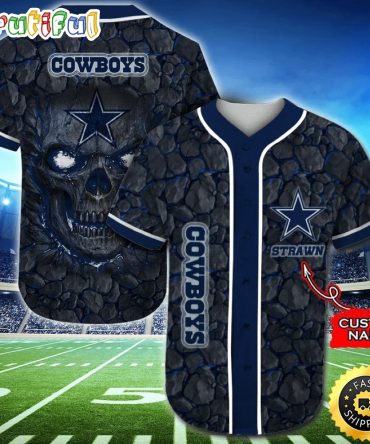 Personalized NFL Dallas Cowboys Baseball Jersey Athletic Style Jerseys