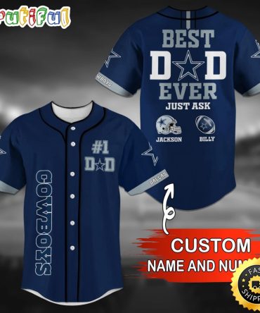 Personalized NFL Dallas Cowboys Baseball Jersey Iconic Baseball Wear
