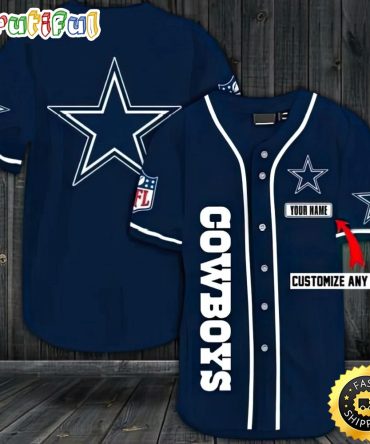 Personalized NFL Dallas Cowboys Baseball Jersey Sporty Team Jerseys