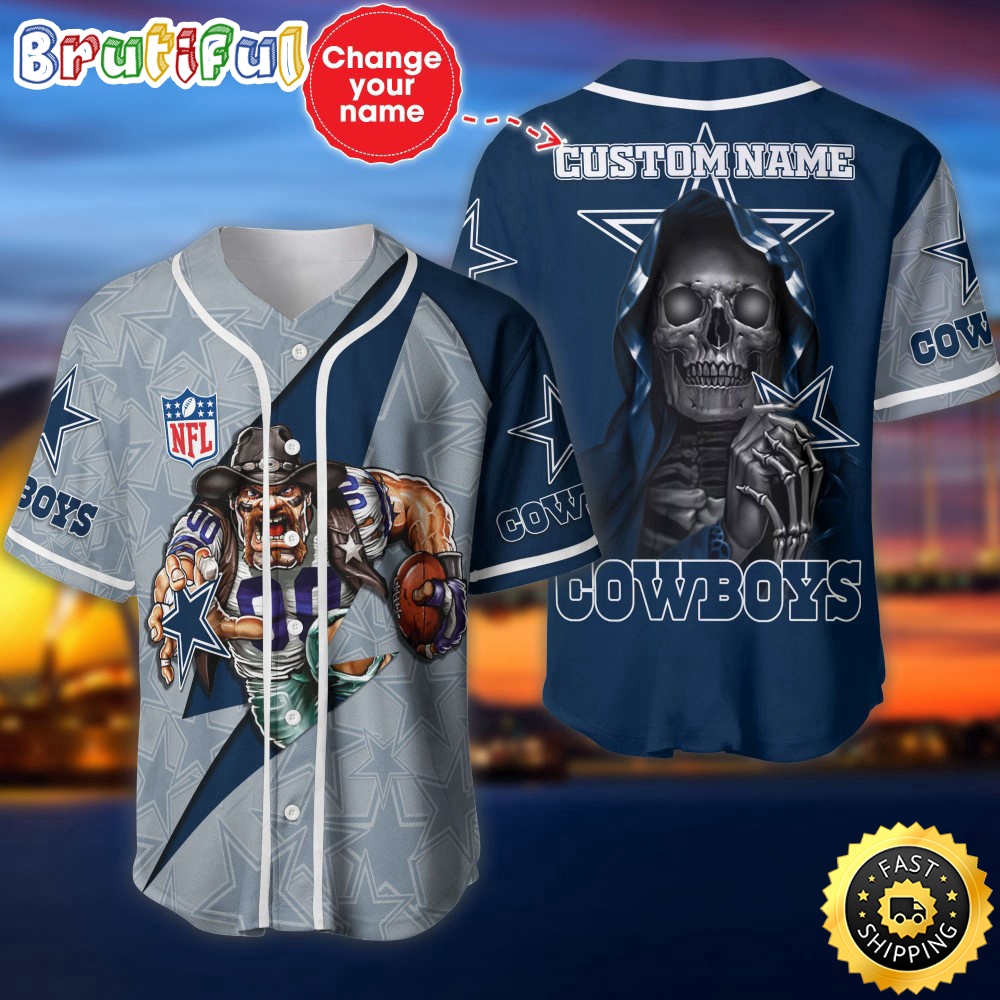 Personalized NFL Dallas Cowboys Baseball Jersey Stylish Baseball Tops
