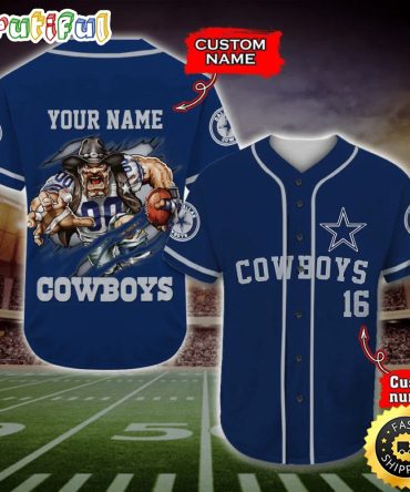 Personalized NFL Dallas Cowboys Baseball Jersey Timeless Sportswear