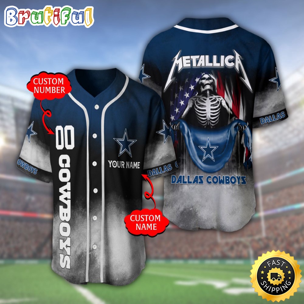 Personalized NFL Dallas Cowboys Baseball Jersey Vintage Baseball Gear