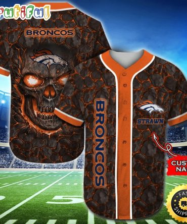 Personalized NFL Denver Broncos Baseball Jersey Dynamic Team Shirts