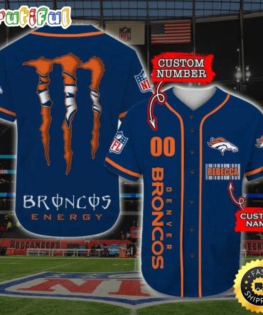 Personalized NFL Denver Broncos Baseball Jersey Iconic Baseball Wear