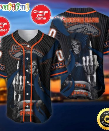 Personalized NFL Denver Broncos Baseball Jersey Tradition in Jerseys