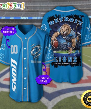 Personalized NFL Detroit Lions Baseball Jersey Tradition in Jerseys