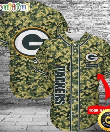 Personalized NFL Green Bay Packers Baseball Jersey Sporty Team Jerseys