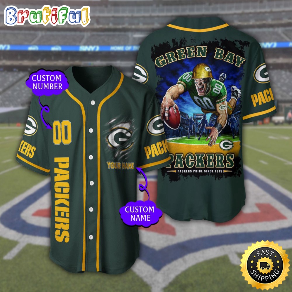 Personalized NFL Green Bay Packers Baseball Jersey Tradition in Jerseys