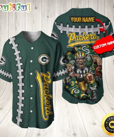 Personalized NFL Green Bay Packers Baseball Jersey Vintage Baseball Gear