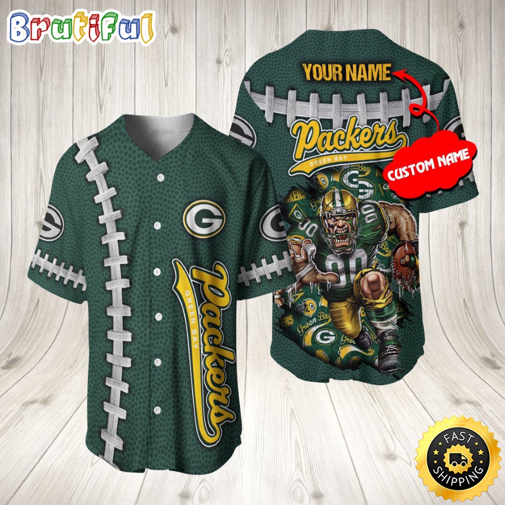 Personalized NFL Green Bay Packers Baseball Jersey Vintage Baseball Gear