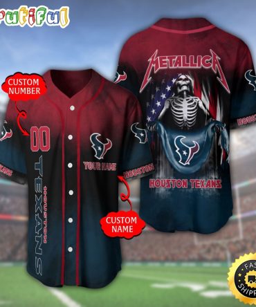 Personalized NFL Houston Texans Baseball Jersey Classic Baseball Jerseys