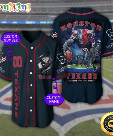 Personalized NFL Houston Texans Baseball Jersey Tradition in Jerseys