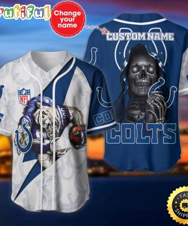 Personalized NFL Indianapolis Colts Baseball Jersey Athletic Team Shirts