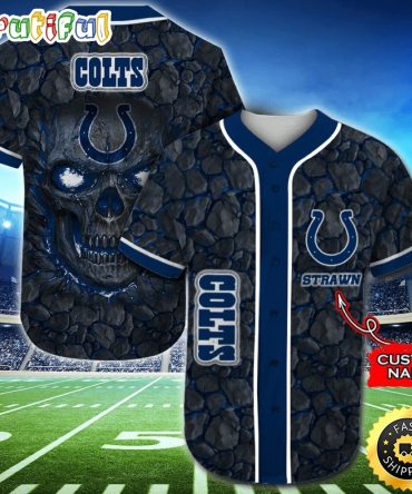 Personalized NFL Indianapolis Colts Baseball Jersey Essential Team Tops