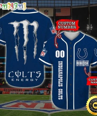 Personalized NFL Indianapolis Colts Baseball Jersey Sportswear Tops