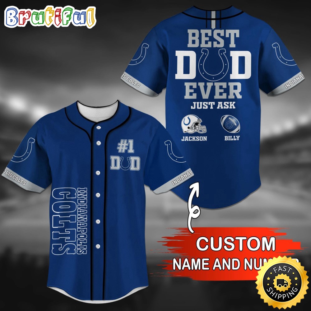 Personalized NFL Indianapolis Colts Baseball Jersey Stylish Baseball Tops