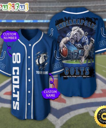Personalized NFL Indianapolis Colts Baseball Jersey Tradition in Jerseys
