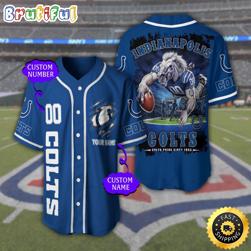 Personalized NFL Indianapolis Colts Baseball Jersey Tradition in Jerseys