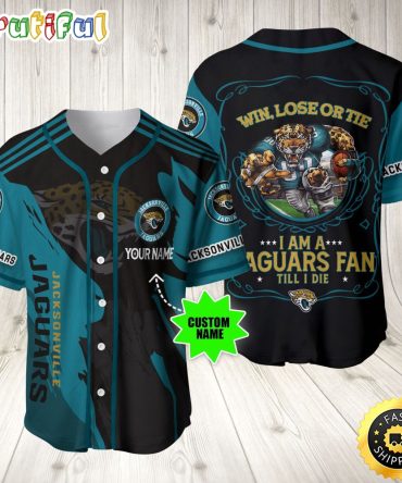 Personalized NFL Jacksonville Jaguars Baseball Jersey Dynamic Team Shirts