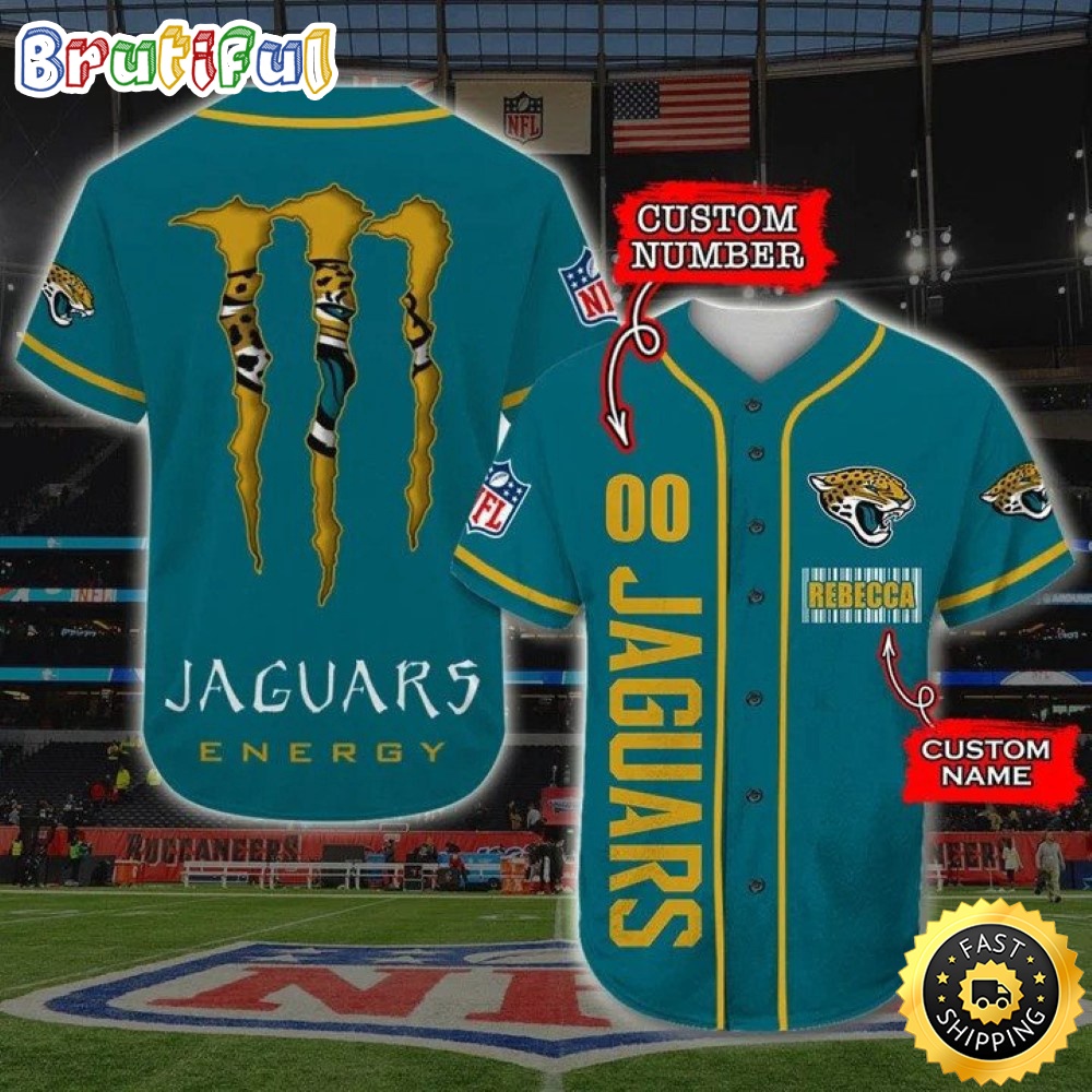 Personalized NFL Jacksonville Jaguars Baseball Jersey Sportswear Tops