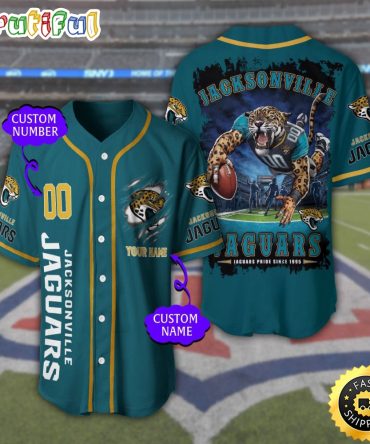 Personalized NFL Jacksonville Jaguars Baseball Jersey Tradition in Jerseys