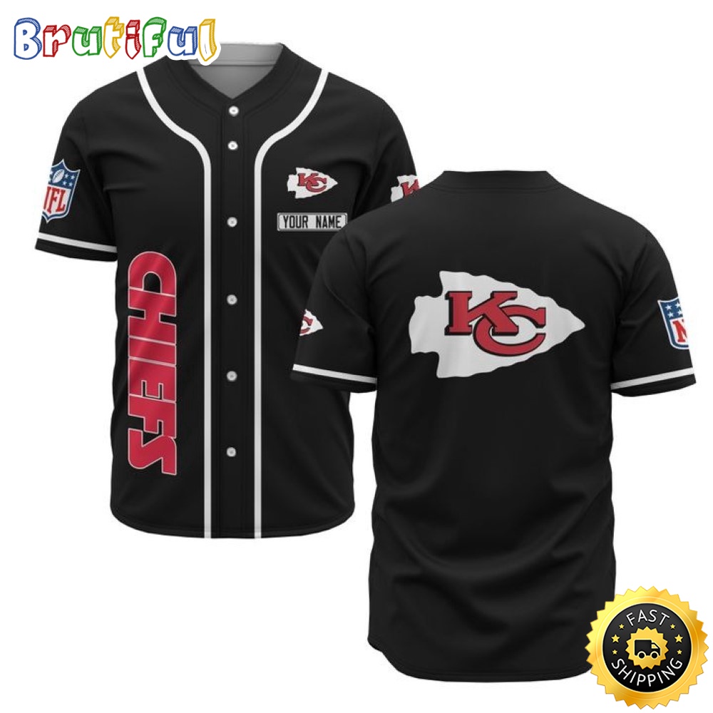 Personalized NFL Kansas City Chiefs Baseball Jersey Sporty Team Jerseys