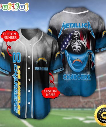 Personalized NFL Los Angeles Chargers Baseball Jersey Classic Baseball Jerseys