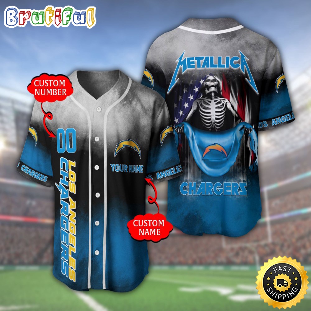 Personalized NFL Los Angeles Chargers Baseball Jersey Classic Baseball Jerseys
