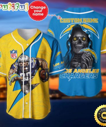 Personalized NFL Los Angeles Chargers Baseball Jersey Vintage Baseball Gear