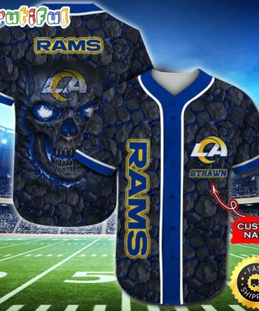 Personalized NFL Los Angeles Rams Baseball Jersey Athletic Style Jerseys