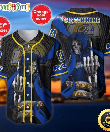 Personalized NFL Los Angeles Rams Baseball Jersey Authentic Baseball Attire