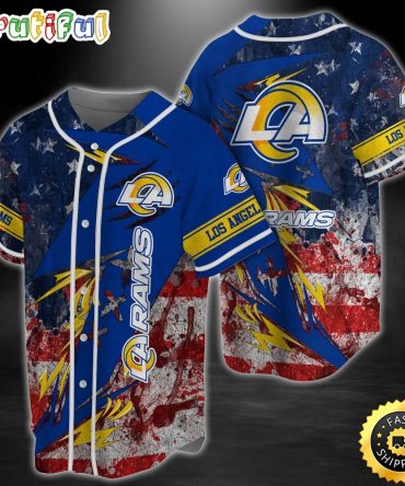 Personalized NFL Los Angeles Rams Baseball Jersey Classic Baseball Jerseys